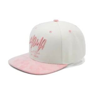 Pink Kids Embroidered Snapback Baseball Cap