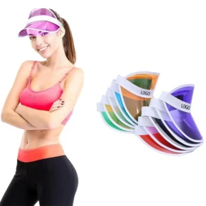 Unisex Pink Sports Sun Visor Adjustable Cap for Tennis Golf Running Men Women Outdoor Visor Hat for Outdoor Summer Activity