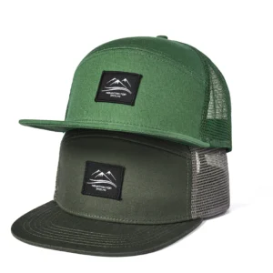 Custom Embroidered Logo Snapback Cap Cotton Trucker Hat for Men