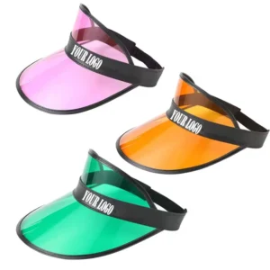Plastic Hats Unisex Sun Visor Clear