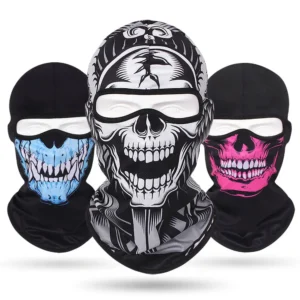 Sublimation Quick Drying Cycling Motorcycle Full Face Cover Breathable Skull Mesh Ghost Balaclava Mask