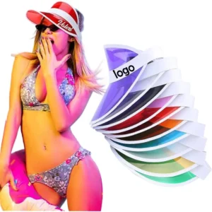 Unisex Red Sports Sun Visor Adjustable Cap for Tennis Golf Running Men Women Outdoor Visor Hat for Outdoor Summer Activity