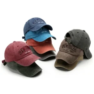 Vintage Washed Distressed Baseball Cap Custom Logo Embroidery Wholesale Low Cost