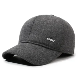 Fleece-lined Ear Protection Hat Thick Warm Men Winter Baseball Cap