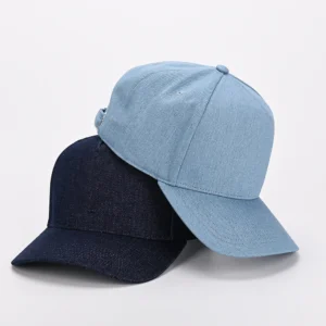 Custom 5 Panel Denim Washed Baseball Hat Casual Outdoor Sports Simple Sunshade Plain Hip Hop Cotton Baseball Cap for Men Women