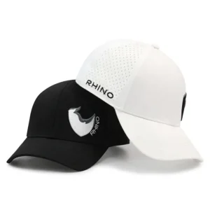 HS40 Custom Water Resistant Laser Cut Drilled Hole Perforated Sports Breathable Hat Quick Dry Embroidery Baseball Cap