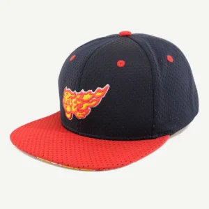 Custom Breathable 3D Embroidery Logo Polyester Two Tone Flat Brim Cap Snapback Hat