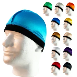High Quality Men Women Elastic Silky Polyester Stocking Dome Wave Caps for Men 360 Wave Wig