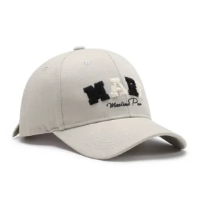 Personalized Vintage Sporty Street Style Curved Brim Twill Chenille Embroidered Logo Baseball Cap for Wholesale