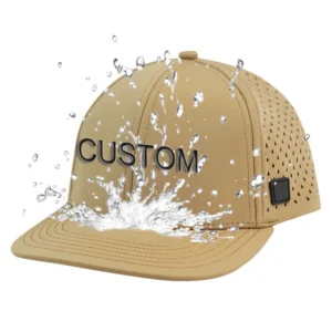 Waterproof Perforated Snapback Hat Nylon Trucker Cap Hip Hop