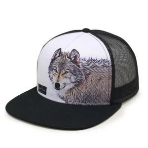 Custom Logo Fashion Funny Sublimation Print Mesh Caps Adult Animal Pattern Trucker Hats