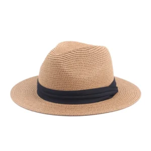 Summer Kids Panama Hat Sun Paper Straw  Children Beach Fedora Hat