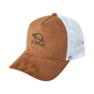 Custom Cartoon Embroidery Logo Trucker Hat Wholesale 5 Panel Sports Suede Hat Trucker Cap