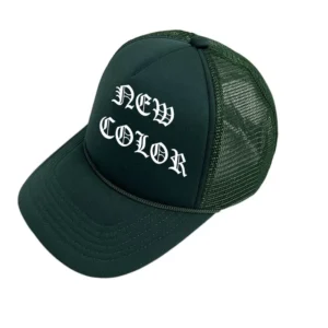 HN0002R Quality 5 Panel Blank Mesh Custom Cap Green Rope Hats Underbrim Snapback Baseball Caps Sublimation Foam Trucker Hat