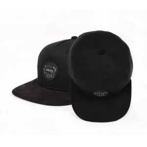 Custom Rubber Logo 5 Panel Unisex Baseball Cap Snapback Hat