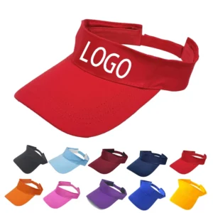 Custom Logo Visor Hats Wholesale Adjustable Sun Cap