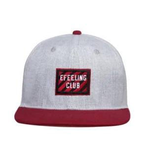 Custom Logo Embroidered Snapback Hats Cap Men 6 Panel Cotton Two Tone