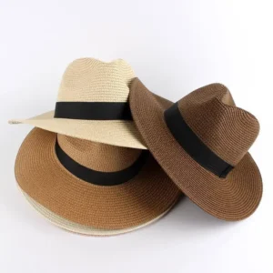 Mens Summer Straw Fisherman Hat Blank Custom Print HB22