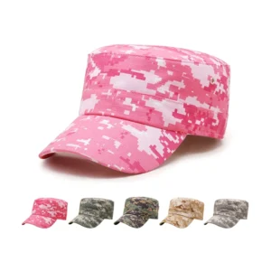 Outdoor Peak Hat Desert Camo Polyester/Cotton Unisex Hiking Hunting Summer Sports Adjustable Snapback