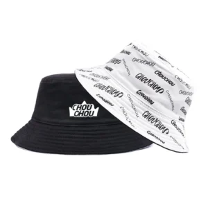 New Style Custom Reversible Bucket Hat for Men Women Summer Fisherman Sun Protection Bucket Cap