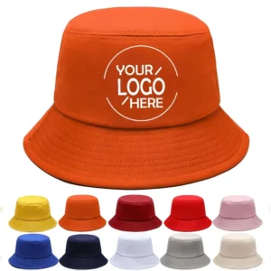 Solid Hot Orange Sun Hat UV Protection Outdoor Sports