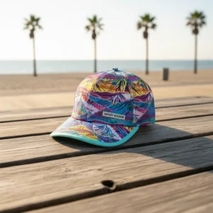 Custom Lightweight 6-Panel Unisex Polyester Sublimation Dad Hat Baseball Cap