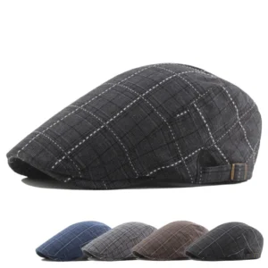 Plaid Berets Wholesale Men Women British Style Caps