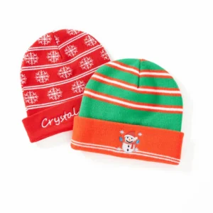 Jacquard Skull Cap Custom Logo Beanie