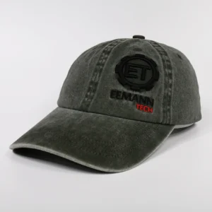 Custom OEM 3D Embroidery Logo Washed Cotton Unstructured 6 Panel Baseball Dad Hat for Men Women Outdoor Fashion