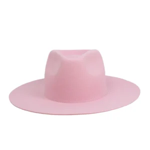 100% Australian Wool Wide Brim Fedora Hats Unisex Adjustable Business Casual Outdoor Sports Four Seasons Black Dobby