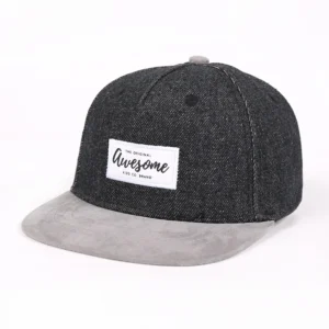 Custom Logo Embroidery Kids Flat Brim Baseball Snapback Hats 5 Panel Hip Hop Snapback Hat Caps For Girl Boy