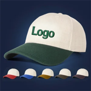 Custom Cotton 5 Panel Baseball Cap OEM Embroidery Logo Curved Brim Sports Hat