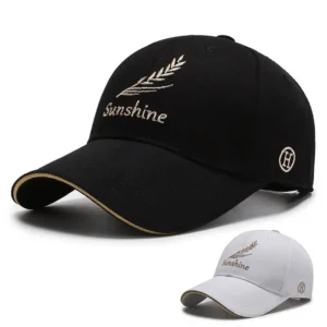 Spring New Baseball Cap Men Wheat Ear Embroidered Baseball Cap Women Polyester Cotton Shade Sunscreen Cap
