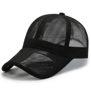 Summer Unisex Baseball Caps Men Mesh Sun Sport Hat Breathable Beach Caps  Hip Hop Hat Adjustable
