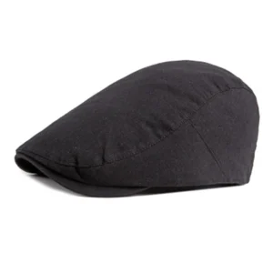 Mens Shiny Beret Cabbie Newsboy Hat Casual Golf Cap