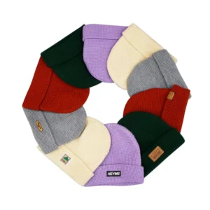 Custom Logo Luxury Cotton Acrylic Vintage Unisex Beanie Hat-Comfortable Stretchy Knit Beach & Business Use Adjustable Fit