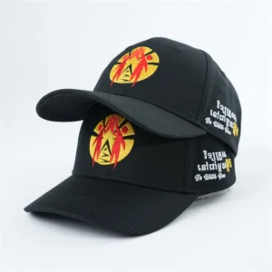 Custom 6 Panel Structured Cap ,100% Cotton Structured Baseball Caps With Custom Embroidery Logo