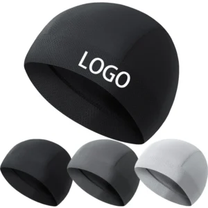 High Quality Custom Logo Moisture Wicking Motorcycle Helmet Liner Ice Silk Cycling Running Sport Mesh Skull Cap