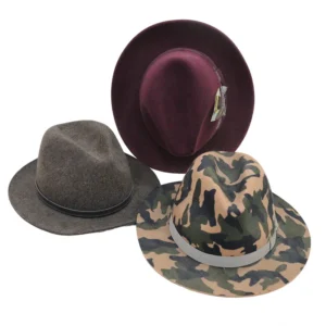 Unisex Wool Felt Fedora