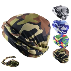 Camouflage Skull Wave Cap