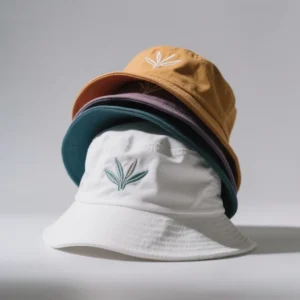 High Quality Personalised Cotton Reversible Bucket Hat with 3D Embroidery Custom Logo for Outdoor Scenes