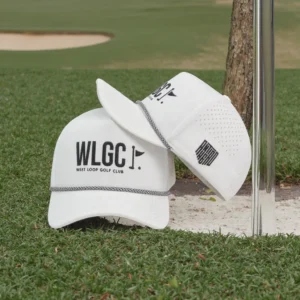 HS401 Custom Embroidery Logo 5 Panel Sport Waterproof Laser Cut Hole Hat High Quality Baseball Cap Polyester Golf Gorras