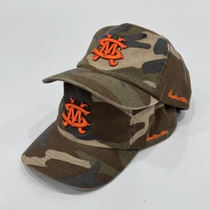3D Embroidery Washed Twill Camo Caps