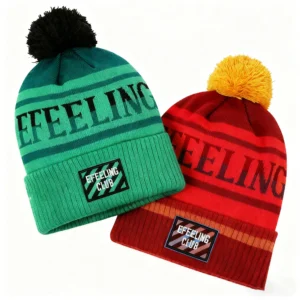 OEM Manufacturer Jacquard Printed Custom Y2K Thermal Beanie-100% Acrylic Unisex Business & Beach Use