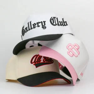 HBA54 Two Tone Adjustable VERACAP Cotton Baseball Cap Custom Embroidery