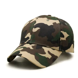Custom Logo Outdoor Tactical Camo Hat 6 Panel Baseball Cap