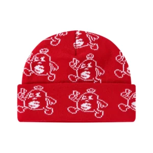 Low MOQ Acrylic Jacquard Winter Ski Hat Custom Logo Knitted Beanie Cartoon Streetwear Skull Cap