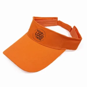 Orange  Wide-brimmed Hats, Sporty Casual Hats Without Crowns, Custom logo Hats for Students, for Tourism Advertising, Event Hats
