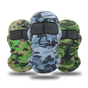 Custom Print Camo Cycling Windproof Motorcycle Ice Silk 1 One Hole Full Face Cover Ski Skull Balaclava Mask