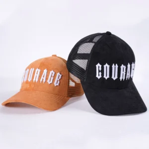 3D Embroidery Logo Custom Trucker Hat Mesh Back Suede Baseball Cap 6 Panel Gorras